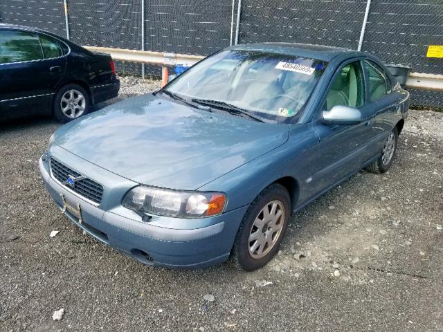 YV1RS61R512079280 - 2001 VOLVO S60 BLUE photo 2