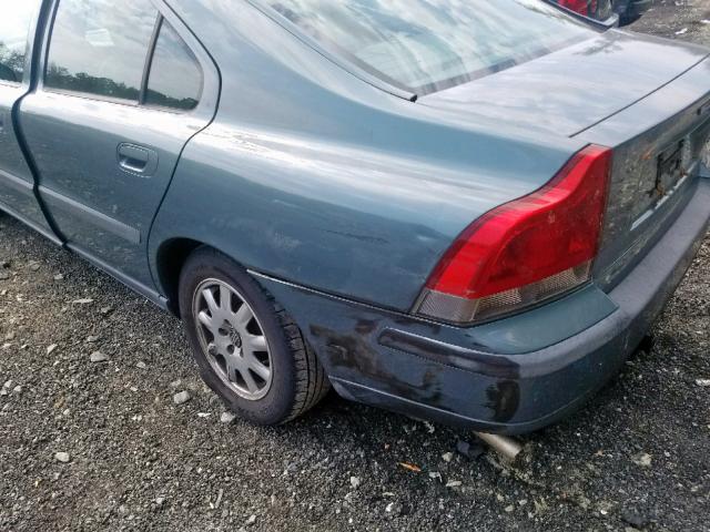 YV1RS61R512079280 - 2001 VOLVO S60 BLUE photo 9