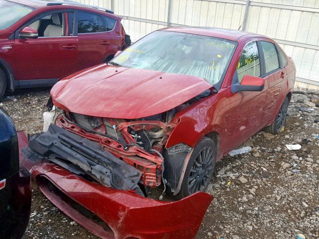 1FAHP3GN7AW108637 - 2010 FORD FOCUS SES RED photo 2