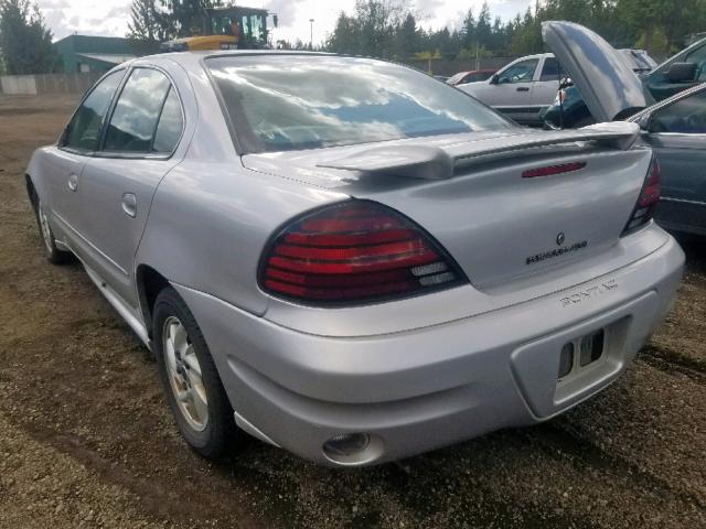 1G2NF52E23C233850 - 2003 PONTIAC GRAND AM S SILVER photo 3