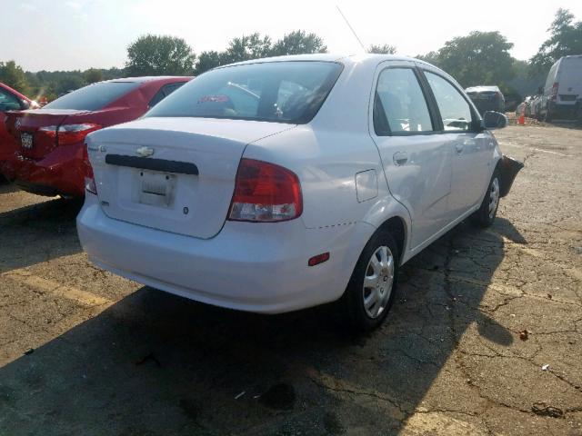 KL1TD52665B311080 - 2005 CHEVROLET AVEO BASE Ağ foto 4