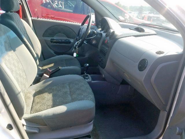 KL1TD52665B311080 - 2005 CHEVROLET AVEO BASE Ağ foto 5