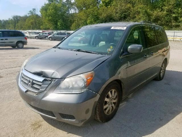 5FNRL38768B019084 - 2008 HONDA ODYSSEY EX GRAY photo 2