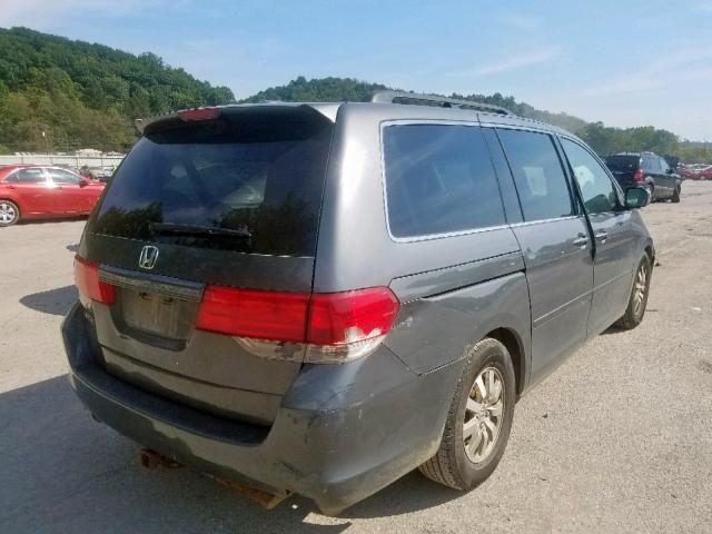 5FNRL38768B019084 - 2008 HONDA ODYSSEY EX GRAY photo 4