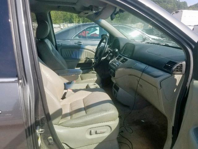 5FNRL38768B019084 - 2008 HONDA ODYSSEY EX GRAY photo 5