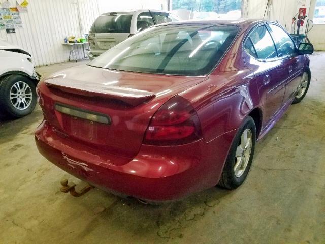 2G2WP552161135440 - 2006 PONTIAC GRAND PRIX MAROON photo 4