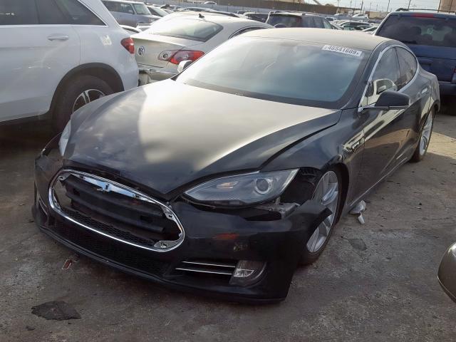 5YJSA1CG7DFP14879 - 2013 TESLA MODEL S BLACK photo 2