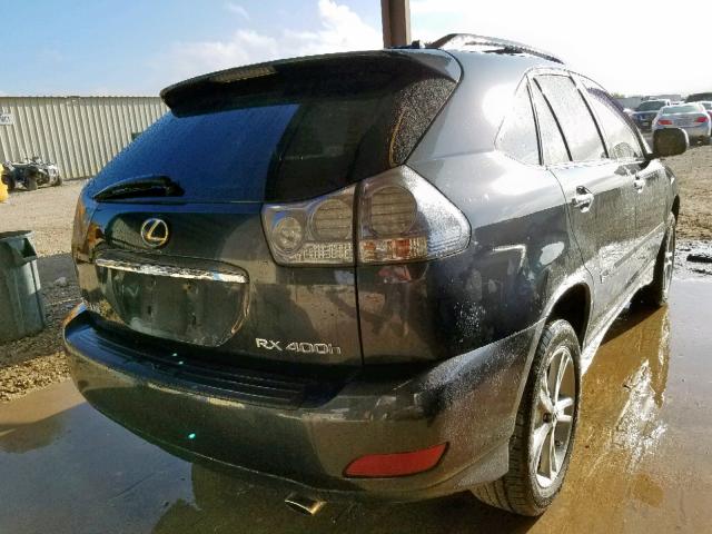 JTJHW31U082049331 - 2008 LEXUS RX 400H BLACK photo 4