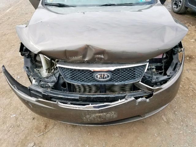 KNAFU4A20A5241919 - 2010 KIA FORTE EX GRAY photo 7