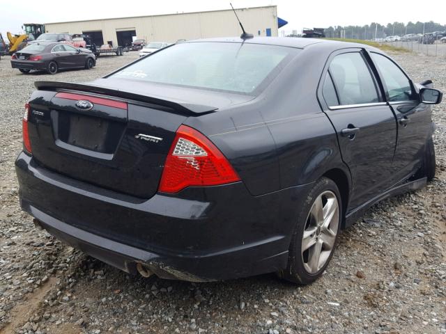 3FAHP0KC3CR285681 - 2012 FORD FUSION SPO BLACK photo 4