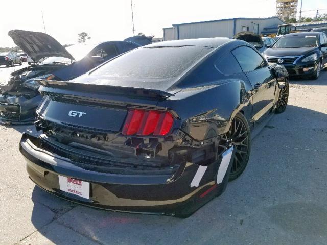 1FA6P8CF1F5347259 - 2015 FORD MUSTANG GT BLACK photo 4