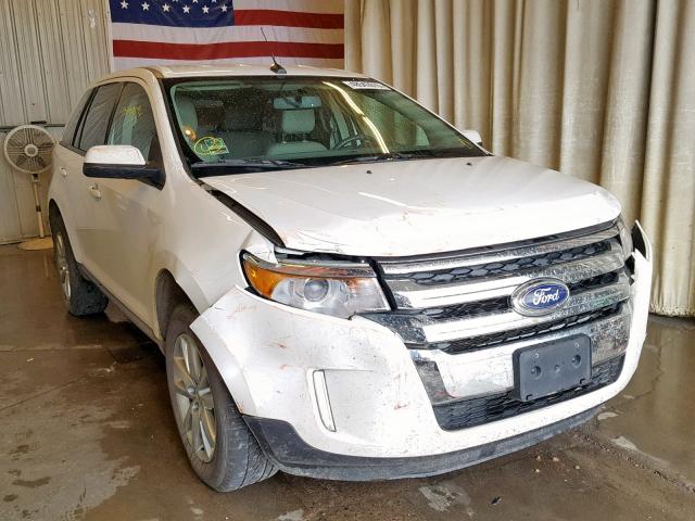 2FMDK4JCXEBA95292 - 2014 FORD EDGE SEL WHITE photo 1