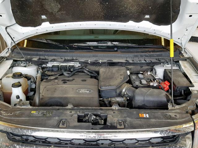 2FMDK4JCXEBA95292 - 2014 FORD EDGE SEL WHITE photo 7