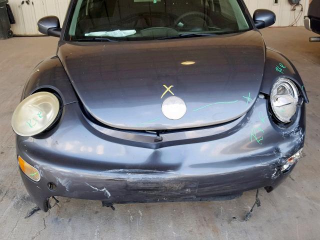 3VWCK31C05M417640 - 2005 VOLKSWAGEN NEW BEETLE ნაცრისფერი ფოტო 7