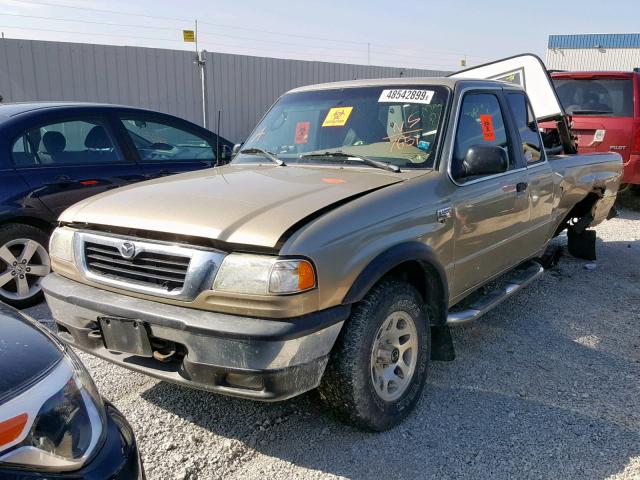 4F4ZR17X1XTM17651 - 1999 MAZDA B4000 CAB TAN photo 2