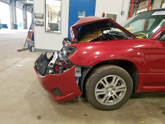 JF1SG66618H730568 - 2008 SUBARU FORESTER S წითელი ფოტო 10