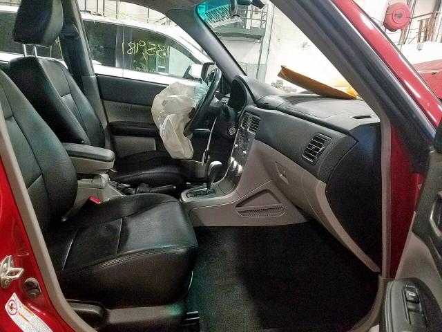 JF1SG66618H730568 - 2008 SUBARU FORESTER S წითელი ფოტო 5