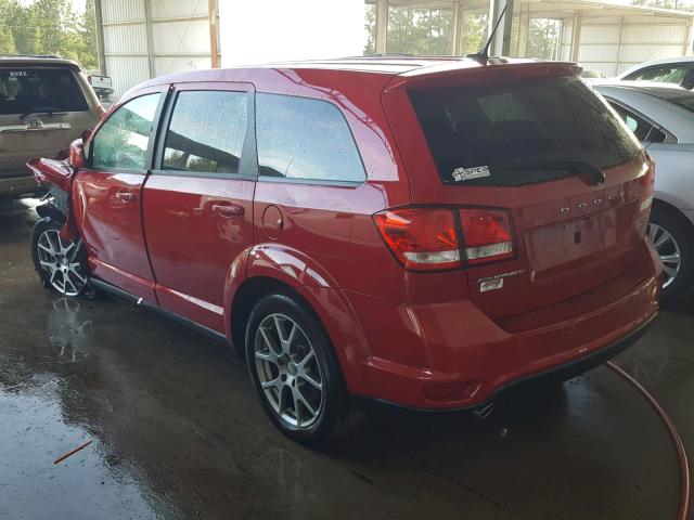 3C4PDCEG4HT613988 - 2017 DODGE JOURNEY GT RED photo 3