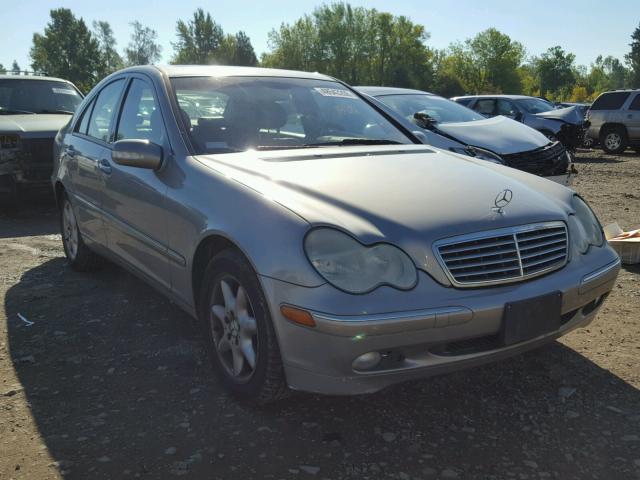 WDBRF61J74A555493 - 2004 MERCEDES-BENZ C 240 SILVER photo 1