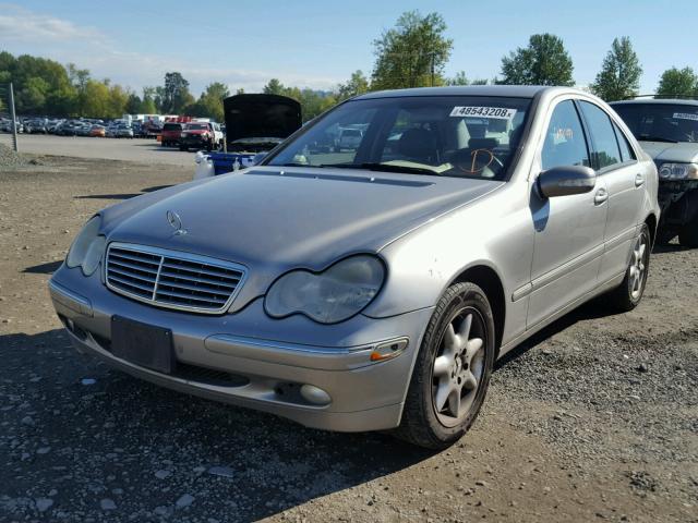 WDBRF61J74A555493 - 2004 MERCEDES-BENZ C 240 SILVER photo 2