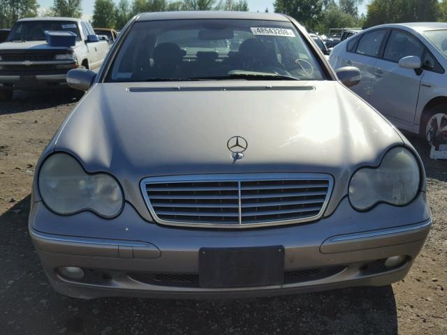 WDBRF61J74A555493 - 2004 MERCEDES-BENZ C 240 SILVER photo 9