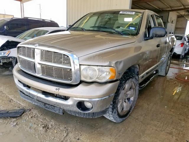 1D7HA18D24J156933 - 2004 DODGE RAM 1500 S TAN photo 2