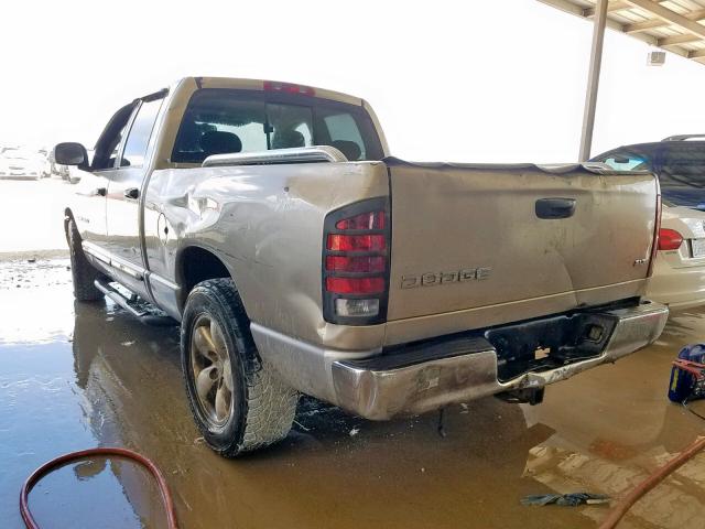 1D7HA18D24J156933 - 2004 DODGE RAM 1500 S TAN photo 3