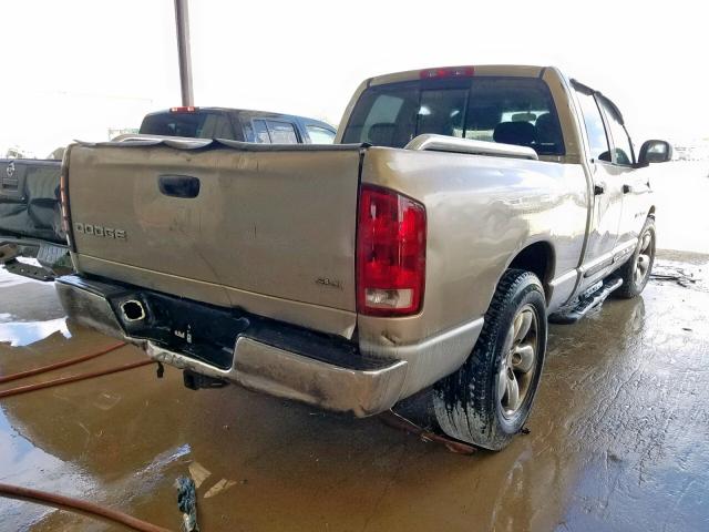 1D7HA18D24J156933 - 2004 DODGE RAM 1500 S TAN photo 4