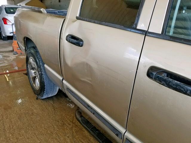 1D7HA18D24J156933 - 2004 DODGE RAM 1500 S TAN photo 9