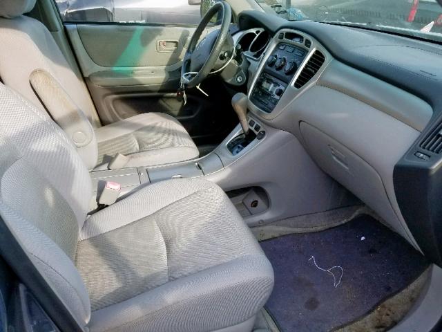 JTEEP21A560183985 - 2006 TOYOTA HIGHLANDER BLUE photo 5