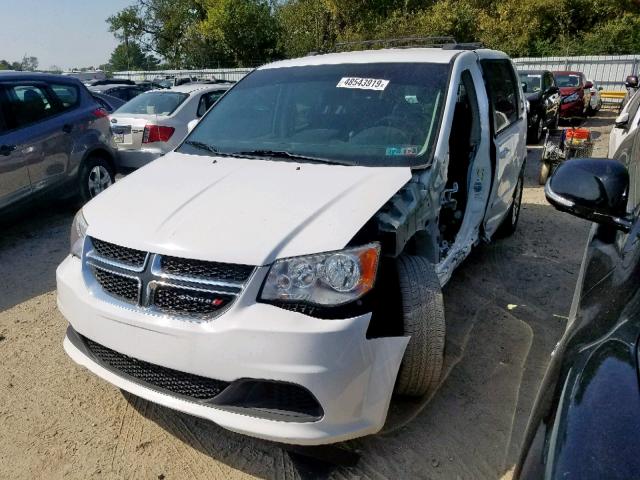 2C4RDGCG8ER182444 - 2014 DODGE GRAND CARA WHITE photo 2