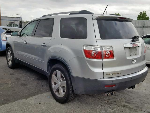 1GKKRSED0BJ144607 - 2011 GMC ACADIA SLT SILVER photo 3