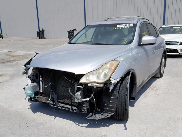 JNKAJ09E29M900788 - 2009 INFINITI EX35 BASE SILVER photo 2