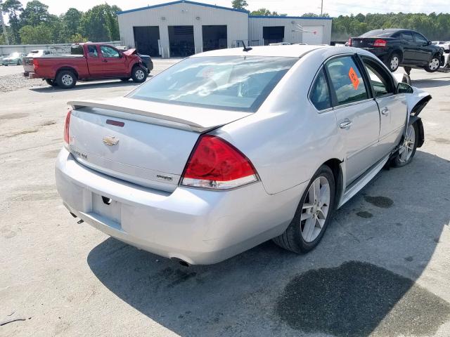 2G1WC5E30D1220517 - 2013 CHEVROLET IMPALA LTZ SILVER photo 4