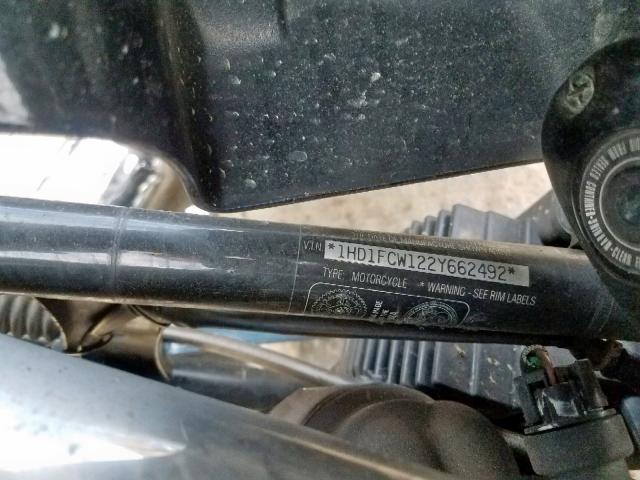 1HD1FCW122Y662492 - 2002 HARLEY-DAVIDSON FLHTCUI BLUE photo 10