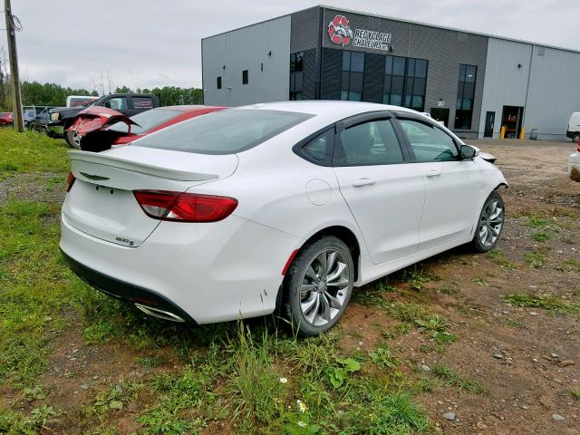 1C3CCCBG6FN609030 - 2015 CHRYSLER 200 S WHITE photo 4