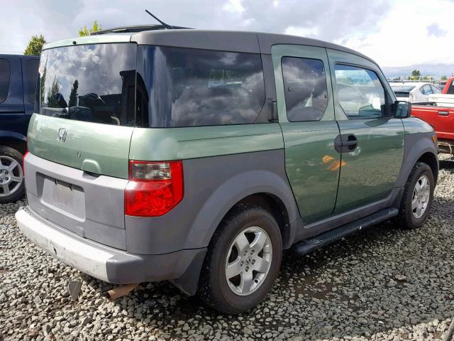 5J6YH27593L035755 - 2003 HONDA ELEMENT EX GREEN photo 4