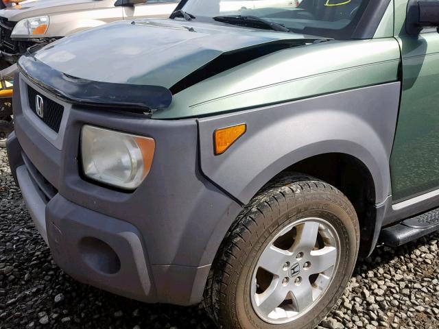 5J6YH27593L035755 - 2003 HONDA ELEMENT EX GREEN photo 9