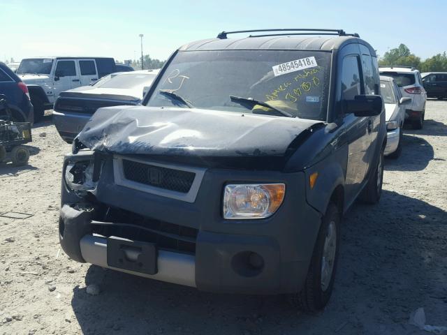 5J6YH18544L005797 - 2004 HONDA ELEMENT EX BLACK photo 2