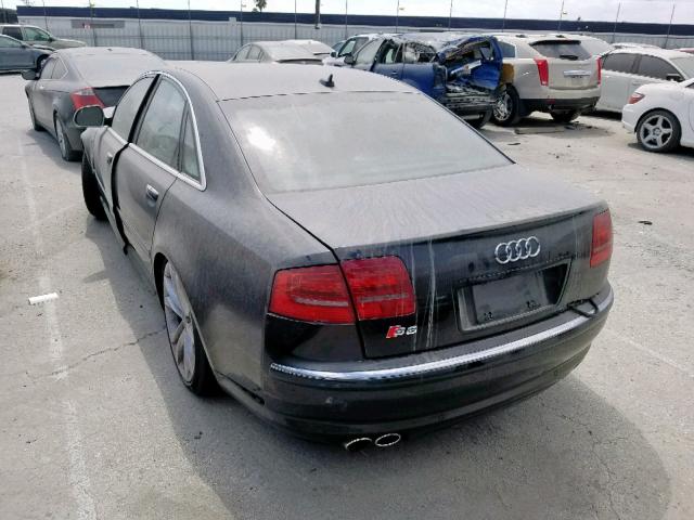 WAUPN94E08N009061 - 2008 AUDI S8 QUATTRO BLACK photo 3