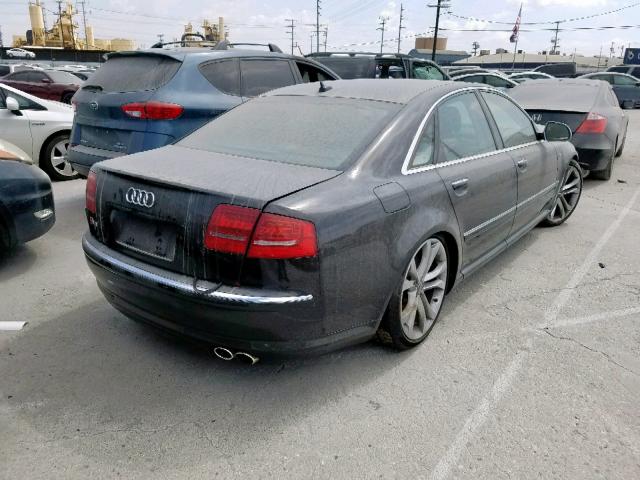 WAUPN94E08N009061 - 2008 AUDI S8 QUATTRO BLACK photo 4