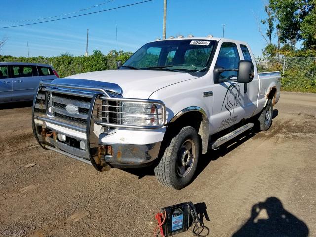 1FTSX21507EA54888 - 2007 FORD F250 SUPER WHITE photo 2