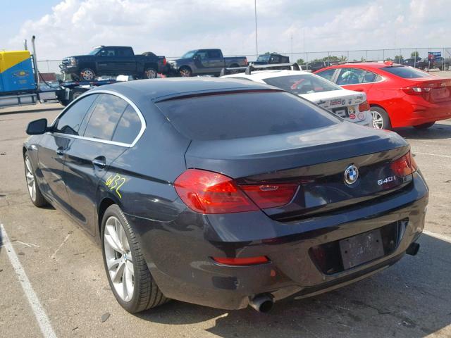 WBA6A0C57DDZ03322 - 2013 BMW 640 I BLACK photo 3