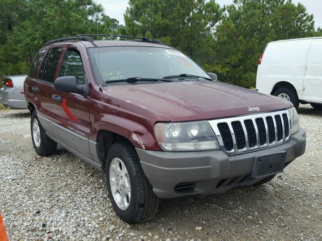 1J4GX48S72C310682 - 2002 JEEP GRAND CHER MAROON photo 1