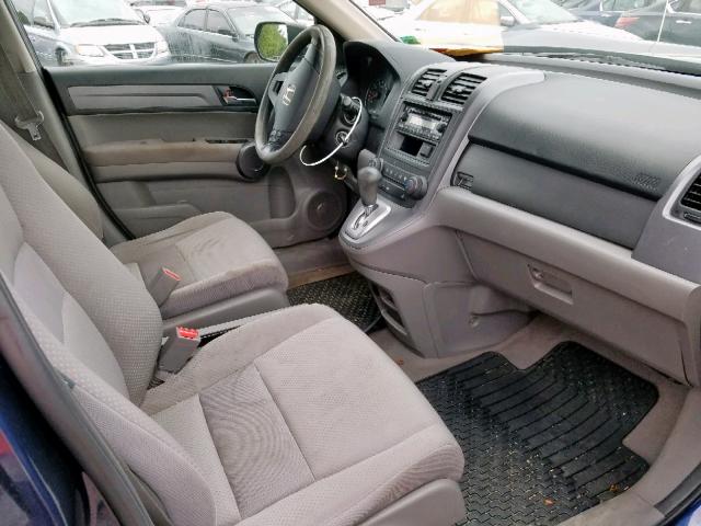 JHLRE483X9C013934 - 2009 HONDA CR-V LX BLUE photo 5