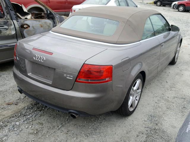 WAUDF48H17K020576 - 2007 AUDI A4 2.0T CA GOLD photo 4