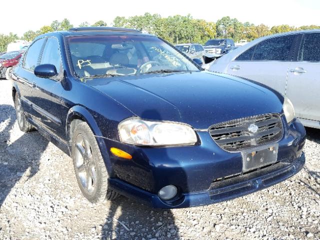 JN1CA31D81T621972 - 2001 NISSAN MAXIMA GXE BLUE photo 1