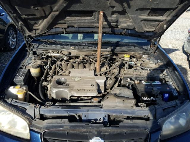 JN1CA31D81T621972 - 2001 NISSAN MAXIMA GXE BLUE photo 7