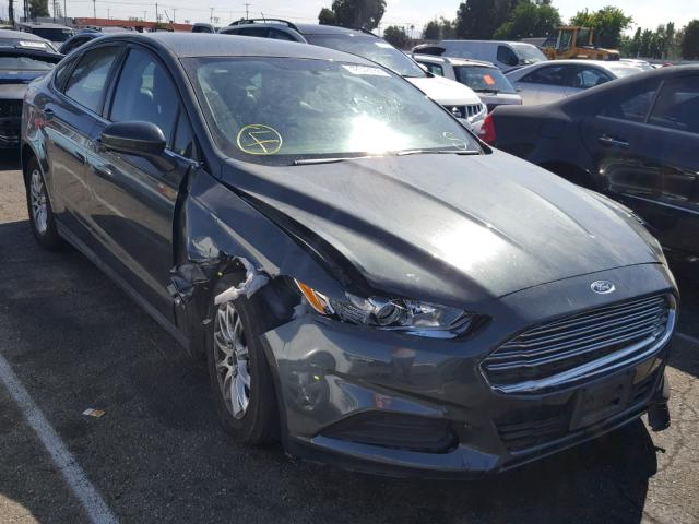 3FA6P0G78GR166324 - 2016 FORD FUSION S GRAY photo 1