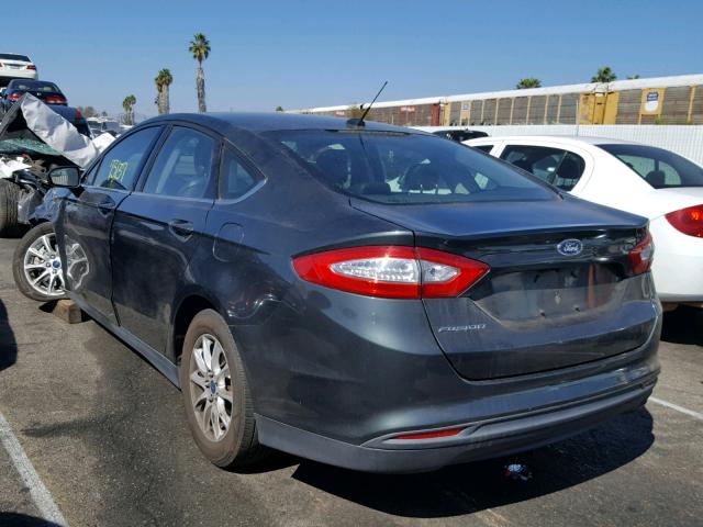 3FA6P0G78GR166324 - 2016 FORD FUSION S GRAY photo 3